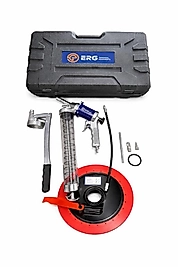 ERG 600 CC Kollu Havalı Şeffaf Gres Pompası Çantalı Doldurma Kapaklı Metal