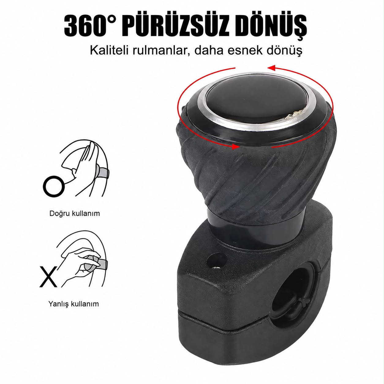 ERG Technical 360° Döner Direksiyon Topuzu | Traktör & İş Makinesi Direksiyon Topuzu