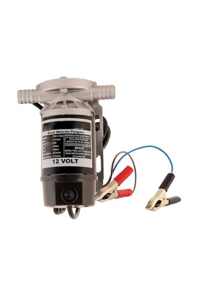 12 VOLT 3/4 HORTUM ÇIKIŞLI DIŞTAN ÇEKME EMİŞLİ MAZOT-SU POMPASI