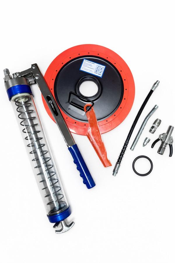 ERG 1000CC ŞEFFAF GRES POMPASI  KİLİTLEMELİ GRES UCU METAL DOLDURMA KAPAKLI