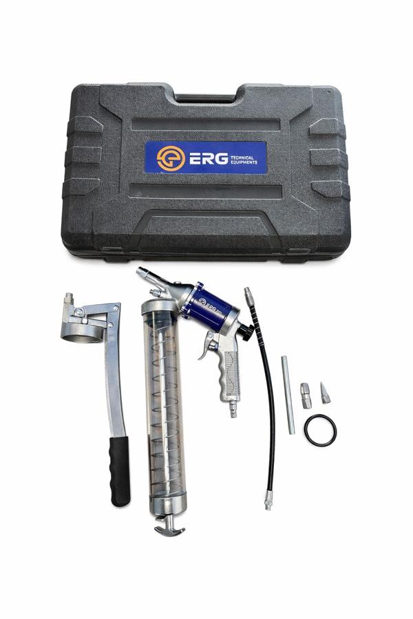 ERG 600 CC Kollu Havalı Şeffaf Gres Pompası Çantalı